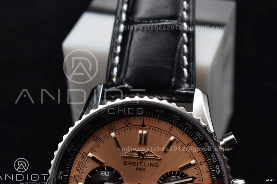 SS Version Navitimer L-Orange Chrono Blk BLS Best LE 1:1 43mm A7750 0509